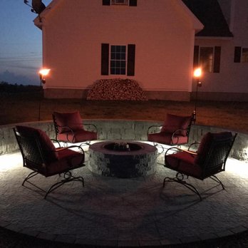 Homsted Earthworks - a fire pit at night - Landscaping Near Me - Ellsworth, Maine Homsted Earthworks - a fire pit at night - Landscaping Near Me - Ellsworth, Maine