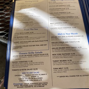 Oceans Grille - Menu - American Near Me - Fort Lauderdale, Florida Oceans Grille - Menu - American Near Me - Fort Lauderdale, Florida