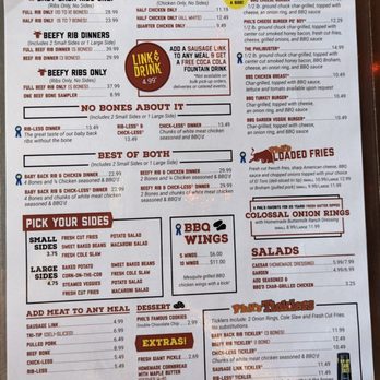 Phil's BBQ - Food menu in the bar area - Barbeque Near Me - San Diego, California Phil's BBQ - Food menu in the bar area - Barbeque Near Me - San Diego, California