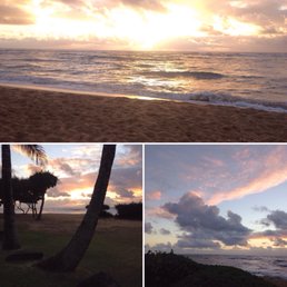 Sunrise yoga at Waipouli Beach Resort-couldn't think of a better way to spend my last morning on Kauia. Sunrise yoga at Waipouli Beach Resort-couldn't think of a better way to spend my last morning on Kauia.