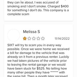 Bad experience