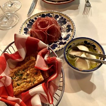 Carbone - Free starters (pepperoni, mozarella cheese and garlic bread) - Italian Near Me - New York, New York Carbone - Free starters (pepperoni, mozarella cheese and garlic bread) - Italian Near Me - New York, New York