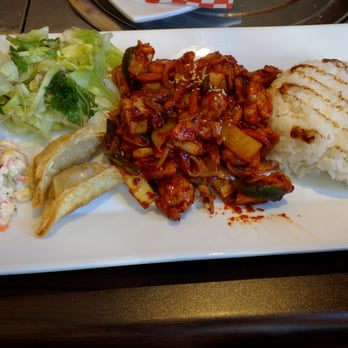 Ogam Chicken - Sweet spicy chicken lunch special. Clean, beautiful food. - Korean Near Me - Calgary, Alberta Ogam Chicken - Sweet spicy chicken lunch special. Clean, beautiful food. - Korean Near Me - Calgary, Alberta