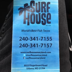 Surf House - Menu cover!