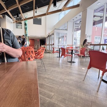 Good Karma Cafe - It is a large, wide open space with plenty of seating.  Of only the food was good! - Cafes Near Me - Philadelphia, Pennsylvania