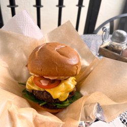 Calypso Cafe - Black bean burger.