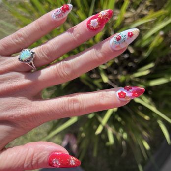 Elegant Nails & Spa - Had my nails done for Lunar New Year they look so beautiful! They added bling and color! Amazing! Thank you! - Nail Salons Near Me - La Habra, California Elegant Nails & Spa - Had my nails done for Lunar New Year they look so beautiful! They added bling and color! Amazing! Thank you! - Nail Salons Near Me - La Habra, California