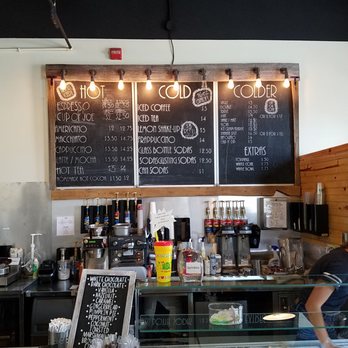 French Licks - menu board for beverages - Ice Cream & Frozen Yogurt Near Me - French Lick, Indiana