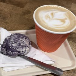 Partial Cafe - Ube cookie cappuccino