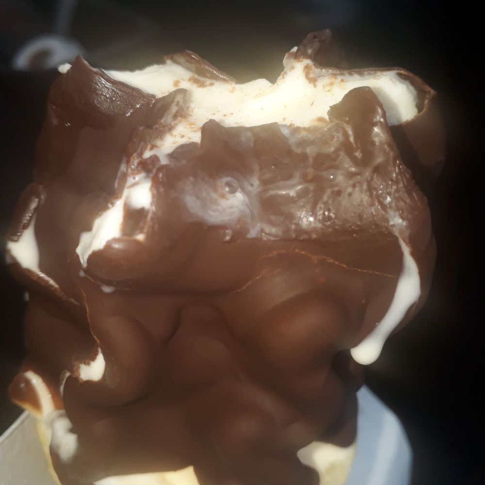 Chocolate dipped cone Chocolate dipped cone