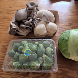 South Anchorage Farmer's Market - My friend said no to two of the three. Little do you know you have no choice since I cook.