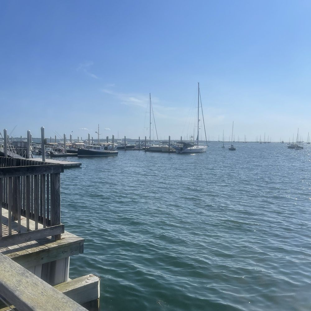 Breakwater - View from deck at Breakwater - American Near Me - Stonington, Connecticut Breakwater - View from deck at Breakwater - American Near Me - Stonington, Connecticut