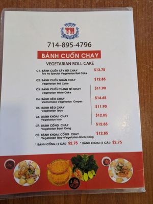 Menu photo 1 Banh Cuon Tay Ho 2 Westminster, CA Menu photo 1 Banh Cuon Tay Ho 2 Westminster, CA