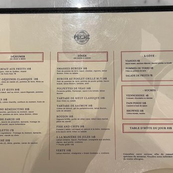 Péché - Menu - Cafes Near Me - Montreal, Quebec Péché - Menu - Cafes Near Me - Montreal, Quebec