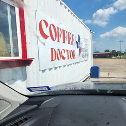 Coffee Doctor - The building and sign
