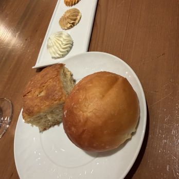 Restaurant R'evolution - Complimentary bread with 3 different butters. - Cajun/Creole Near Me - New Orleans, Louisiana Restaurant R'evolution - Complimentary bread with 3 different butters. - Cajun/Creole Near Me - New Orleans, Louisiana
