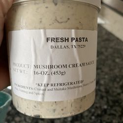 Fresh Pasta Delights - Mild, rich mushroom cream sauce for an Alfredo alternative