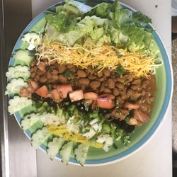 Barracuda Deli Cafe - Barracuda veggie bowl, with charro beans.