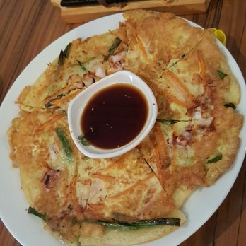 Kim's Korean BBQ Restaurant - Haemul Pajeon (Seafood pancake) - Korean Near Me - Jacksonville, Florida