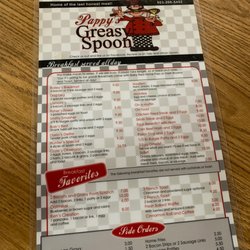 Pappy's Greasy Spoon - Menu