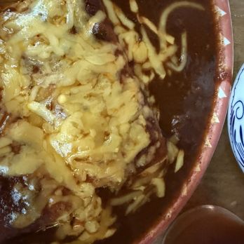 Superica - Cheese Enchiladas swimming in chili sauce - Tex-Mex Near Me - Nashville, Tennessee