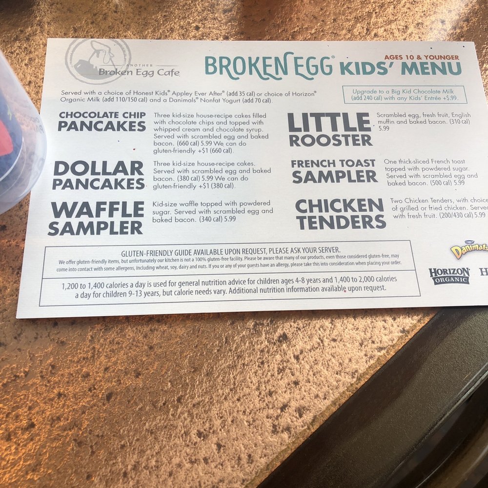 Another Broken Egg Cafe - Kids menu - Breakfast & Brunch Near Me - Shenandoah, Texas Another Broken Egg Cafe - Kids menu - Breakfast & Brunch Near Me - Shenandoah, Texas