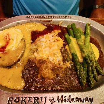 Richardson's - Richardson's Combo, one Jalapeño Eggs Benedict with two Chicken Enchiladas and side of Asparagus - New Mexican Cuisine Near Me - Phoenix, Arizona Richardson's - Richardson's Combo, one Jalapeño Eggs Benedict with two Chicken Enchiladas and side of Asparagus - New Mexican Cuisine Near Me - Phoenix, Arizona
