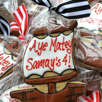 The Painted Cookie - Pirate Ship Personalized Favor - Bakeries Near Me - Wilton, Connecticut
