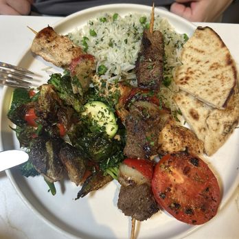 Hungry's - Hungry's Kabob Plate - New American Near Me - Houston, Texas