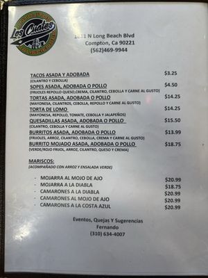 Menu photo 4 antojitos los cuates Compton, CA Menu photo 4 antojitos los cuates Compton, CA