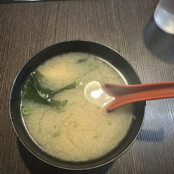 Spiral Japanese Restaurant - Miso soup that comes with the bento box - Japanese Near Me - San Bruno, California Spiral Japanese Restaurant - Miso soup that comes with the bento box - Japanese Near Me - San Bruno, California