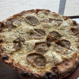 12" Margherita Pizza with spicy Italian sausage 12" Margherita Pizza with spicy Italian sausage