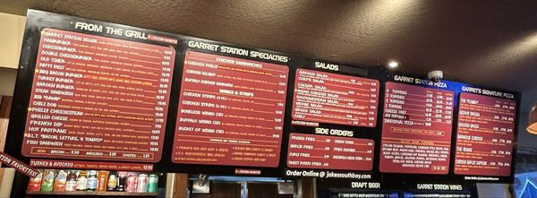 Menu photo 1 The Garret Station Los Gatos, CA Menu photo 1 The Garret Station Los Gatos, CA