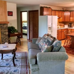 Boot Lake Vacation Rental - Living & kitchen area.
