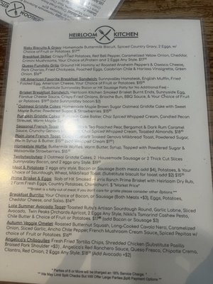 Menu photo 7 Heirloom Kitchen Stockton, CA
