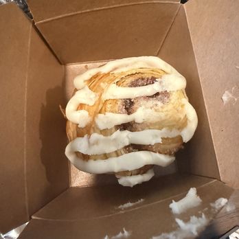 Alma Provisions - Cinnamon Roll (damaged from transport the icing was originally perfect) - Coffee & Tea Near Me - Minneapolis, Minnesota