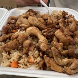 Chicken teriyaki was good. Chicken is tender.