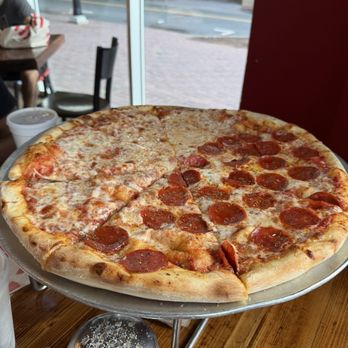 Pizzeria Sapienza CLT - Large half cheese half pepperoni pizza - Pizza Near Me - Charlotte, North Carolina Pizzeria Sapienza CLT - Large half cheese half pepperoni pizza - Pizza Near Me - Charlotte, North Carolina
