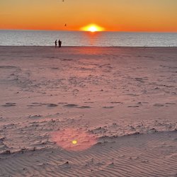 The Ludington Beach House - Awesome sunset.