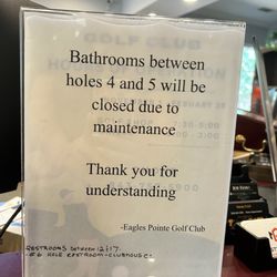 Restroom info