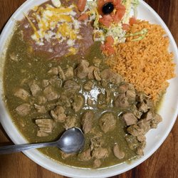Playa Azul II - Chili Verde, rice & beans