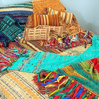 Pandora's - Hand-woven cotton chenille throws made exclusively in Santa Fe by Gretel Underwood. - Home Decor Near Me - Santa Fe, New Mexico