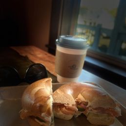 Smoked salmon bagel! Tasty! Smoked salmon bagel! Tasty!
