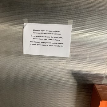 Public Storage - Elevator doesn't work! Note is in open elevator with NO LIGHTS. - Self Storage Near Me - Pasadena, Texas Public Storage - Elevator doesn't work! Note is in open elevator with NO LIGHTS. - Self Storage Near Me - Pasadena, Texas