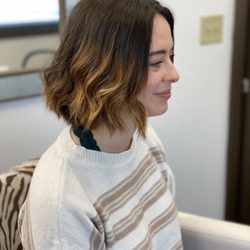 Rebel Beauty - Side View of Fun Lob Haircut