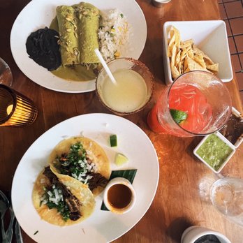 El Alma - Duck Braised Enchiladas with Mole Verde (top) and Birria Tacos (Bottom- was a weekly special). - Mexican Near Me - Austin, Texas El Alma - Duck Braised Enchiladas with Mole Verde (top) and Birria Tacos (Bottom- was a weekly special). - Mexican Near Me - Austin, Texas