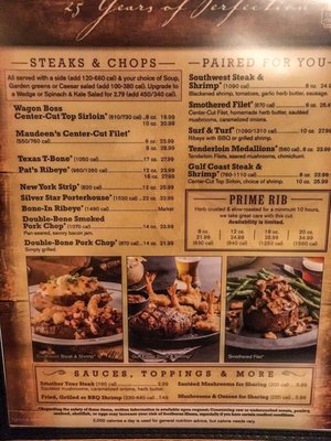 Menu photo 2 Saltgrass Steak House Bee Cave, TX