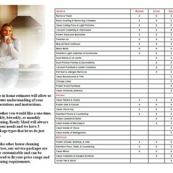Ready Maid - Pick the Service Package that fits your needs and budget!