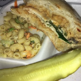 Z-Cafe - The Mushroom Melt on Ciabatta w/ Mac salad!! OMG!! I almost forgot to take a pic... lol - Cafes Near Me - Mesa, Arizona Z-Cafe - The Mushroom Melt on Ciabatta w/ Mac salad!! OMG!! I almost forgot to take a pic... lol - Cafes Near Me - Mesa, Arizona