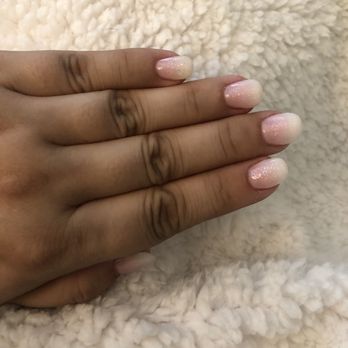 Delicate Nails & Spa - AFTER. Ombré short acrylic with glitter. Looks so nice yet still shorter and natural. Love it! - Nail Salons Near Me - Walnut Creek, California Delicate Nails & Spa - AFTER. Ombré short acrylic with glitter. Looks so nice yet still shorter and natural. Love it! - Nail Salons Near Me - Walnut Creek, California